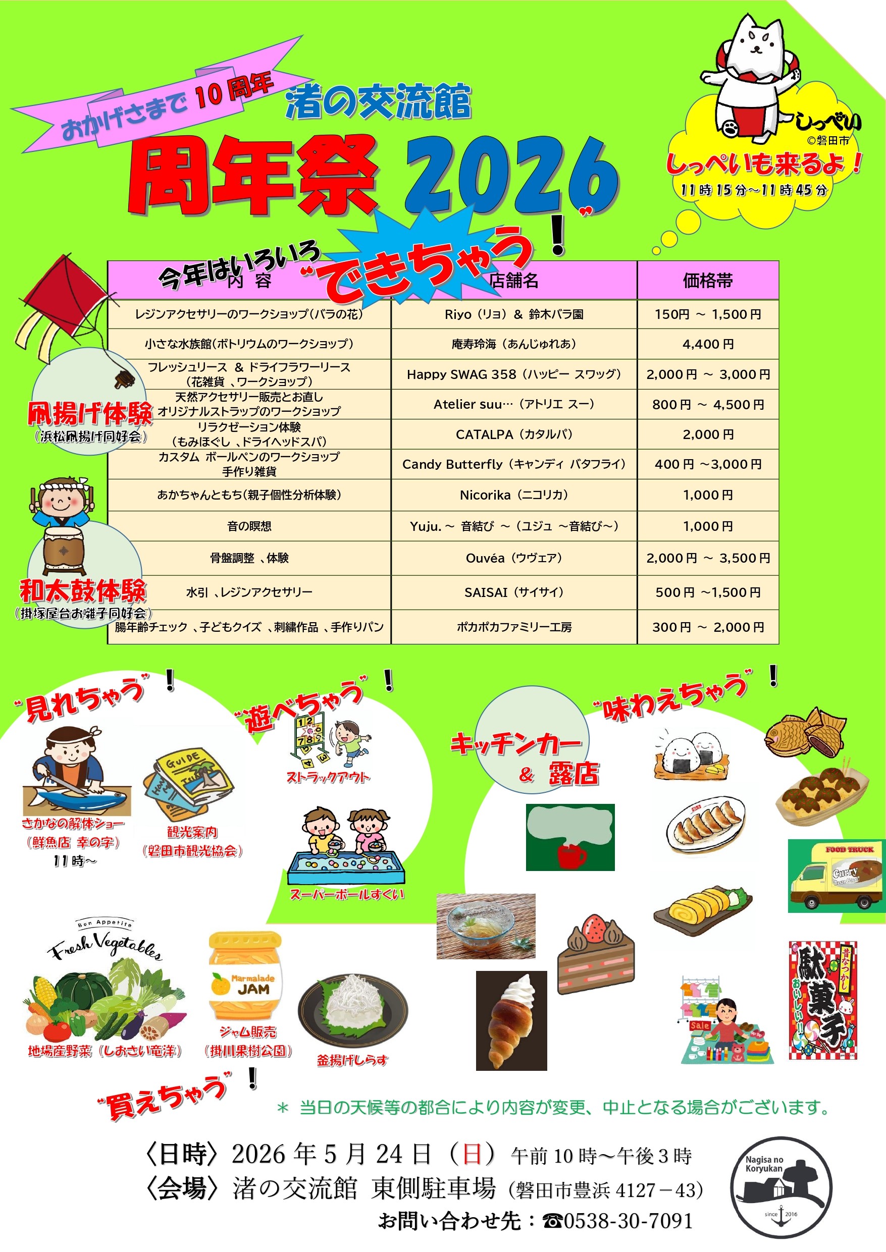 周年祭の開催